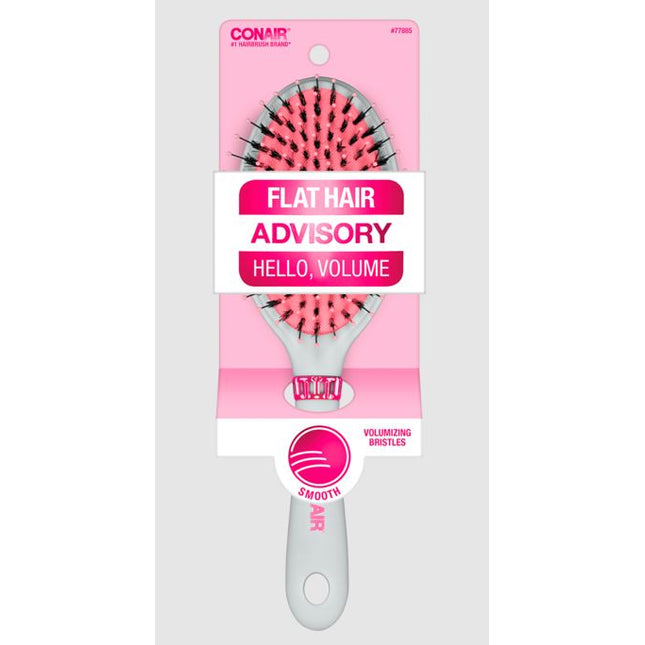 Flat Advisory HairBrush Smooth