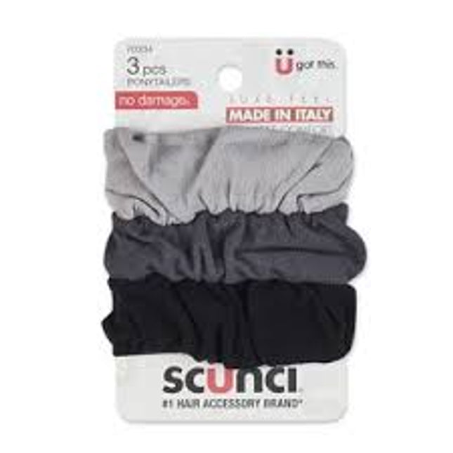 3 Pk Ruched Hoisery Ponytailer