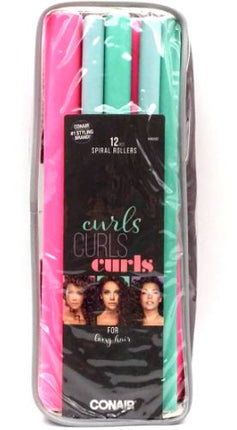 12-Pk Long Hair Rollers In Po