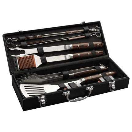 10 Pcs Wood Set With Leather C