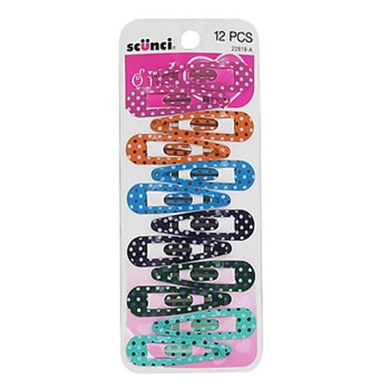 12-Pk Printed Snap Clips