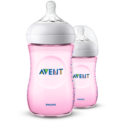 Tetero Avent Rosado 9Oz 2 Pk