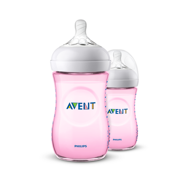 Tetero Avent Rosado 9Oz 2 Pk