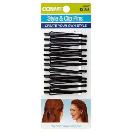 12 Pk Black Bobby Pins