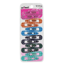 12-Pk Printed Snap Clips