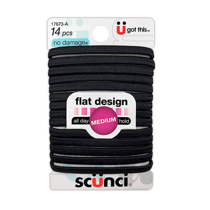 14-Pk Fl N/D Elastics Blk