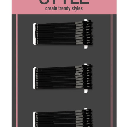 36 Mini Mattes Bobby Pins Bla