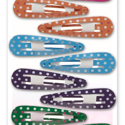 12-Pk Printed Snap Clips