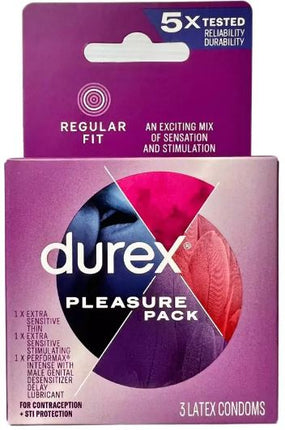 Durex Pleasurepack x3