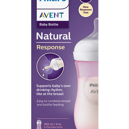 Bottle Nat 3.0 9Oz 1P Pink